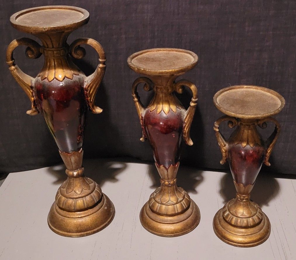 Set of 3 Decorative Candle Holders