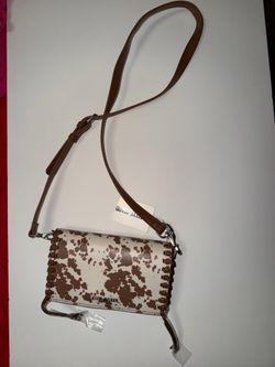 Steve Madden 2025 Faux Cow Print Crossbody Shoulder Bag NWTS