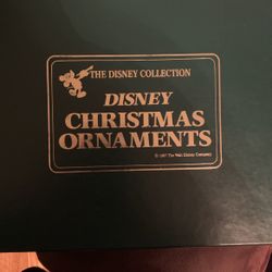 1987 Disney Ornaments Set Of 12 