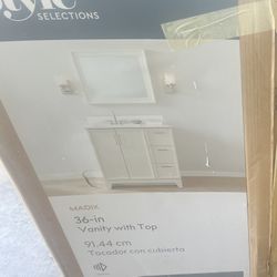 New 36 inch vanity with top