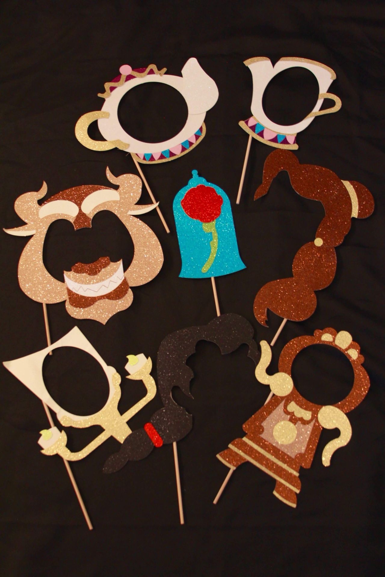 Beauty and the Beast Photo Booth Props