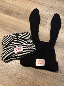 Charles Jeffrey Loverboy Bunny Ear Knit Beanies – Set of 2