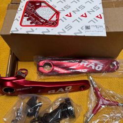 MEROCA Road Bike 170mm Snow Fat Bike Crankset 30/32/34/36/38T with Bottom Bracket 