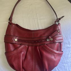 Tignanello Red Leather Purse 