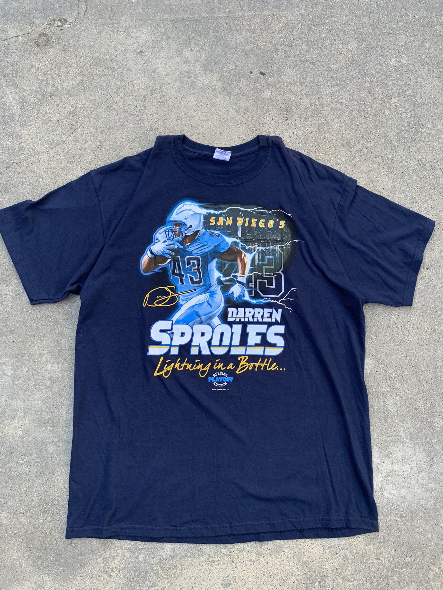 San Diego Chargers Darren Sproles T-shirt Size: XL