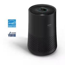 NeverChange 650 sq.ft HEPA Filter Outlet Plug Air Purifier and Cleaner in Grey w/ Timer, for Dust, Smoke, Bedroom,Office