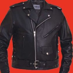 Premium Leather jacket with gun pockets new