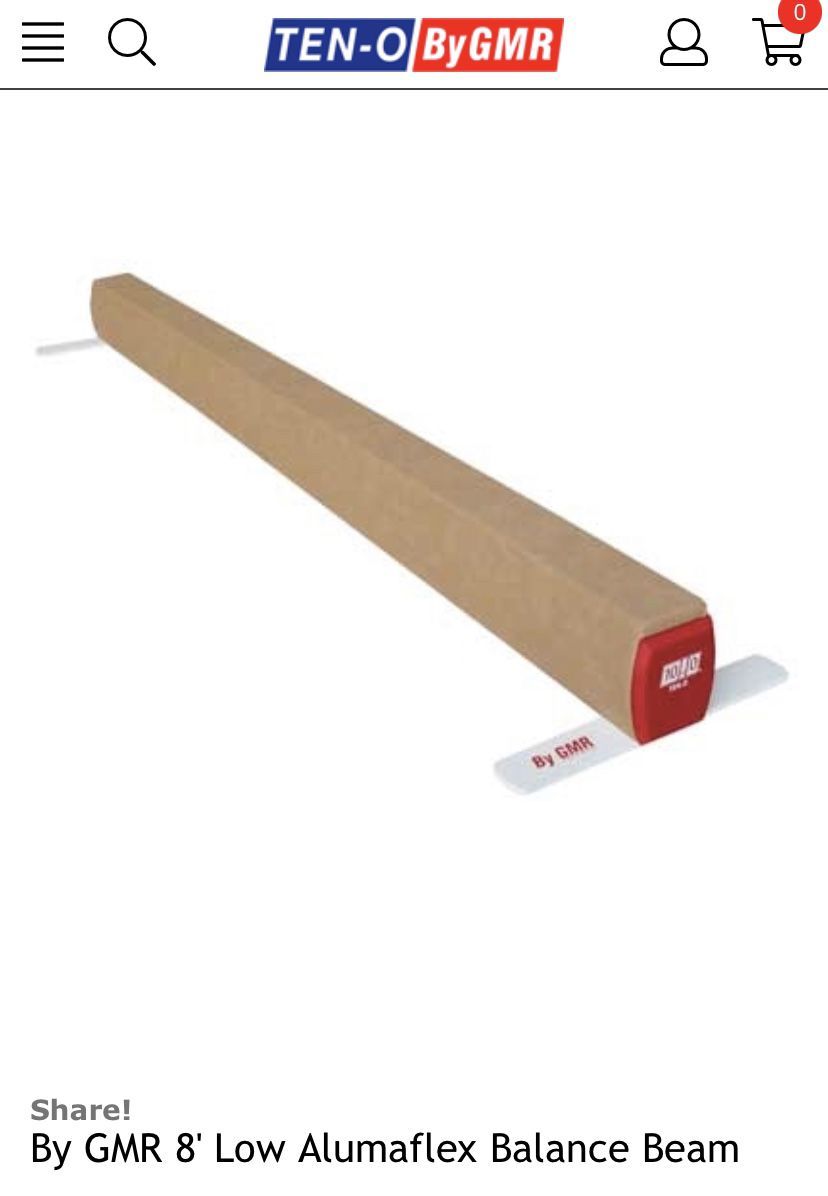 Ten O By GMR Balance Beam 8’x12”