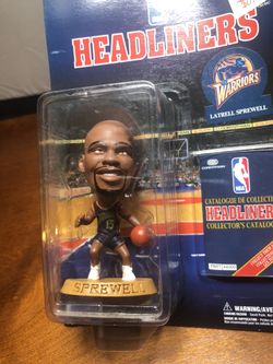 Latrell sprewell warriors sports action figure