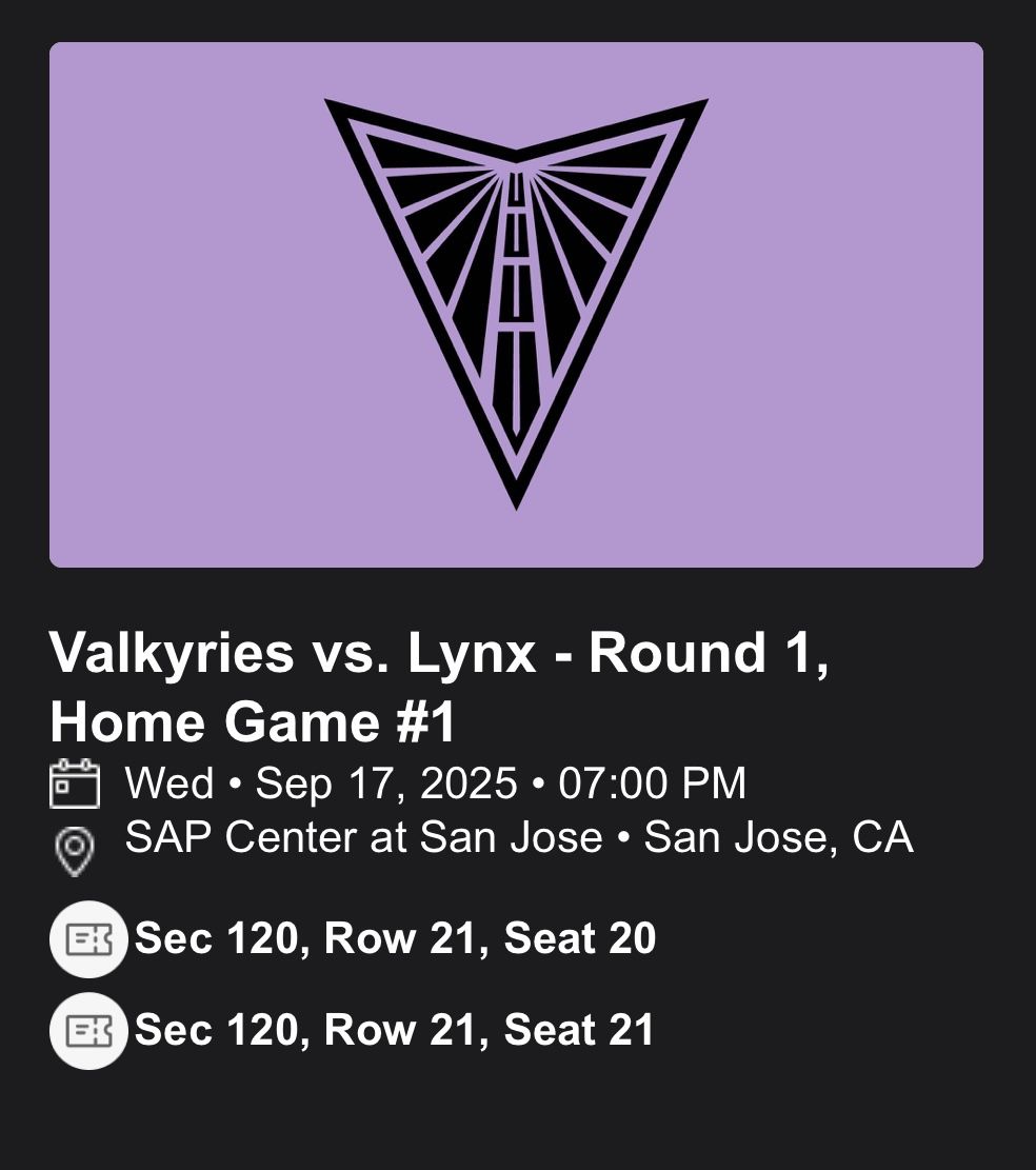 Valkyries Vs. Lynx Playoffs