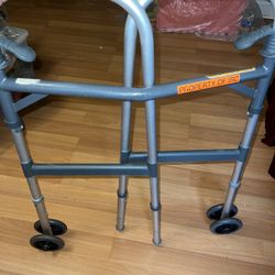 Invacare Folding Adult Walker with Wheels