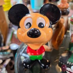 Mattel 1970 Vintage Talking Mickey Mouse Pull String Figure Walt Disney Works