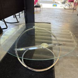 Round Glass Table