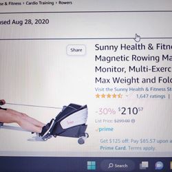 Barely Used Rowing Machine