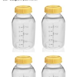 Medela Breast Milk Collection Storage Feeding Bottle w/Lid