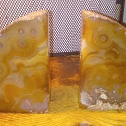Fancy Agate Book Ends