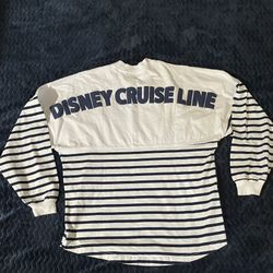 Disney Parks Disney Cruise Line Spirit Jersey Small S Blue White Striped
