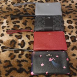 Authentic Coach Wristlets 