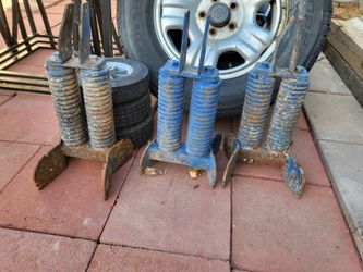 Heavy Duty Metal Spring Anchors Set of 4