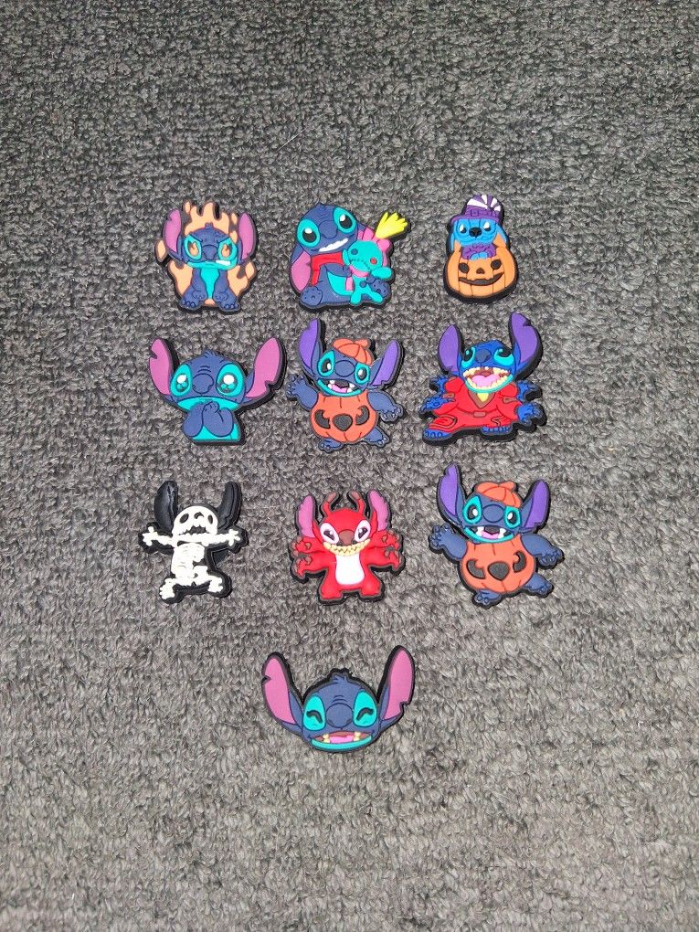 Stitch Croc Charms Each Bundle $5