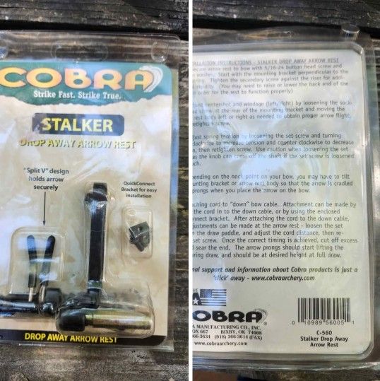 COBRA Stalker Drop Away Arrow Rest