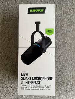 Shure MV7i Hybrid XLR/USB-C Mic w/ Audio Interface – New Sealed