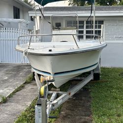 19’ Boat [1993)/CONT With Trailer