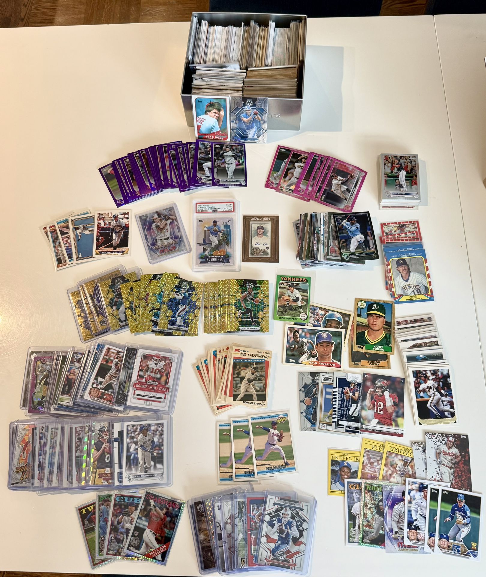 500 + cards - 1(contact info removed) - Griffey’s / Ryan / Bo Jackson / Chrome Refractors / PSA / Auto