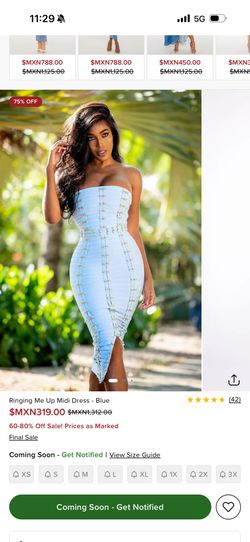 Fashion Nova Blue Dress