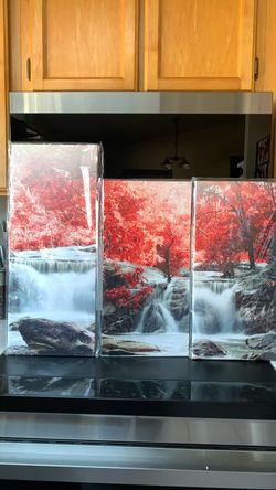 Fall scenic canvas pictures