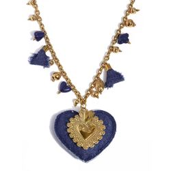 Heart Blue Necklace 