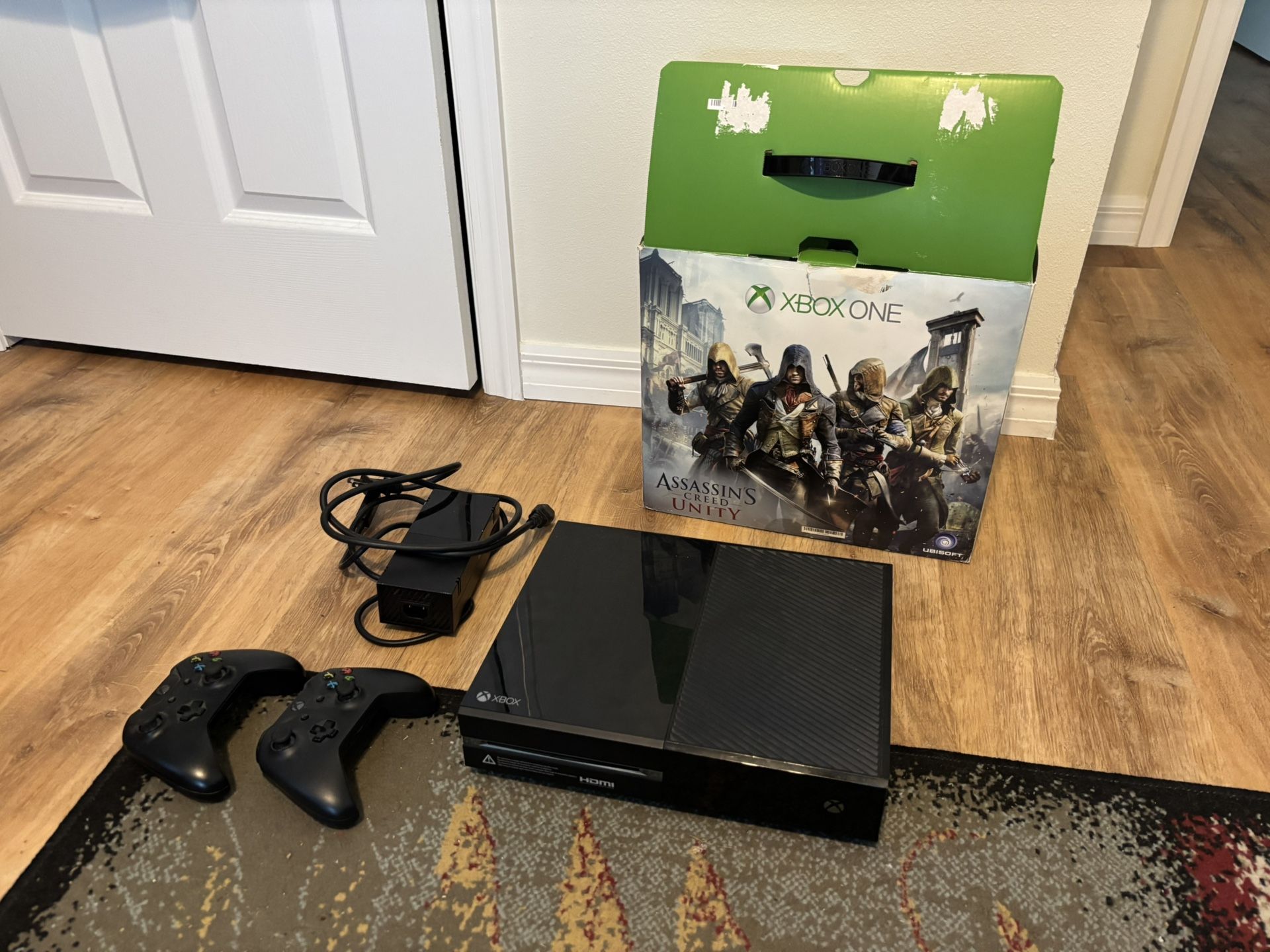 Xbox One + Two Controllers