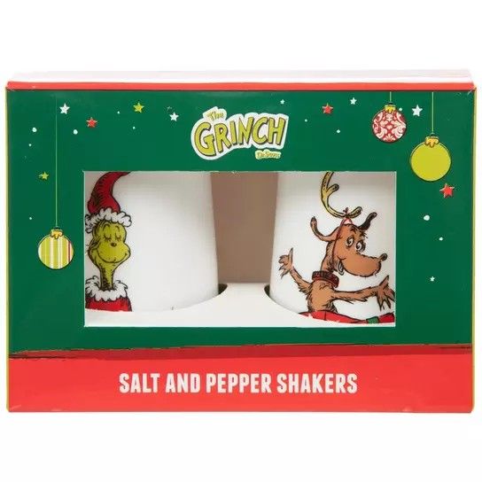 Grinch And Max Salt And Pepper Shakers (New)
