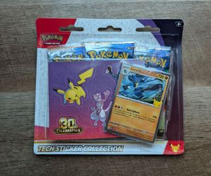 Pokemon celebrations 30th anniversary Lucario 3 pack blister pack