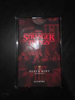 2026 Perth Mint STRANGER THINGS 1g .9999 Gold Minted Bar