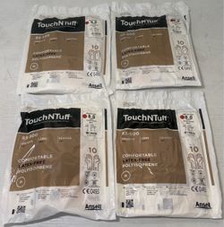 Ansell 83-500 TouchNTuff Sterile Polyisoprene Gloves Size 8.0 (4) 10-Packs