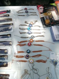 Sports bracelets and necklace