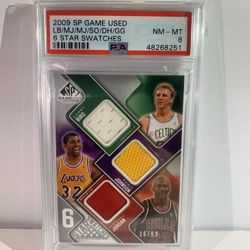 2009 Game Used 6 Star Patches, PSA 8! ULTRA RARE,