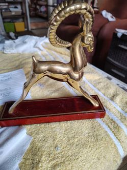 Brass ibex or gazelle