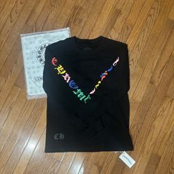 Black Multi color Chrome Heart long Sleeve 
