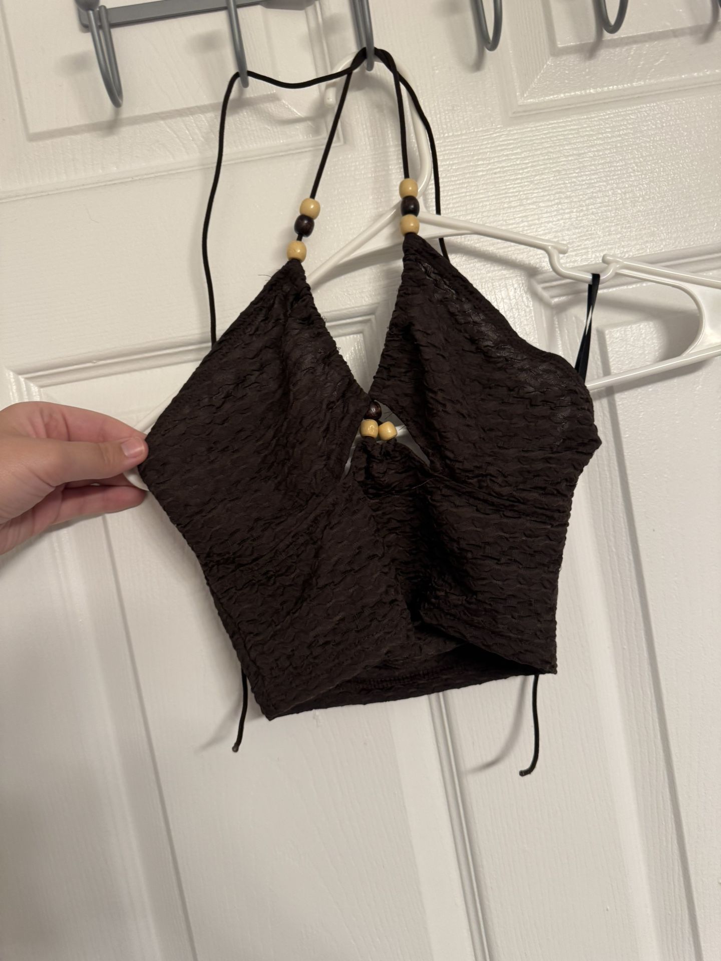SHEIN Brown Halter Top Size XS