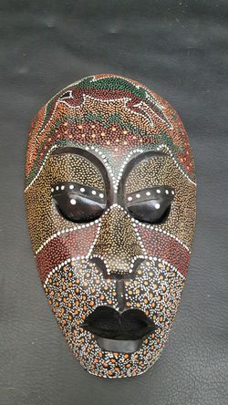 Lombok Handpainted and Handcrafted Wooden Mask