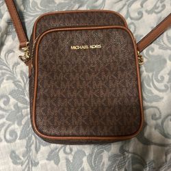 Jet Set Travel Brown Crossbody Bag