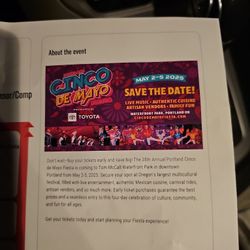 Cinco De Mayo Tickets. 2