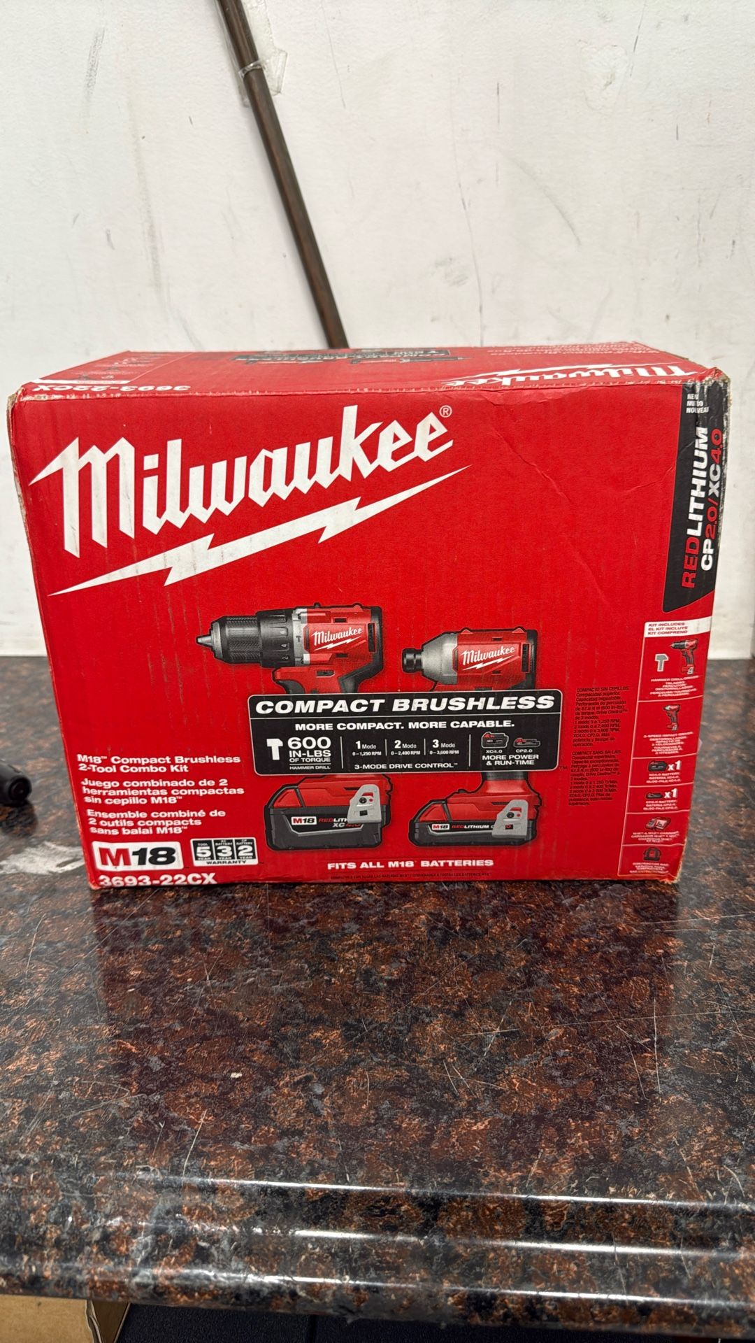 Milwaukee M18 Compact Brushless 2-Tool Combo Kit