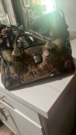 Von Dutch  green bag ,