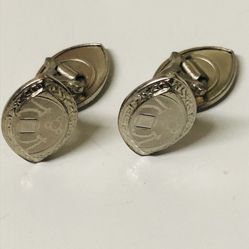Vintage Rare Sterling Silver Alien Design? Sci-fi Men’s Cufflinks 