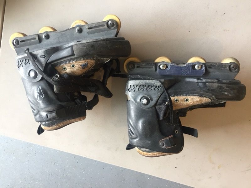 USED K2 Backyard Bob inline skates