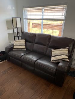 Leather Theater Couches 