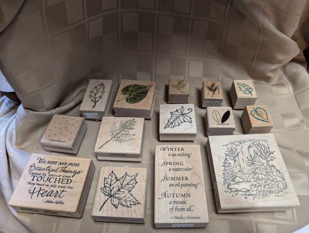Vintage Rubber Stamp Collection - Autumn Fall
